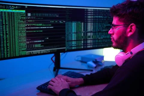 Successful IT developer. Stock Photos