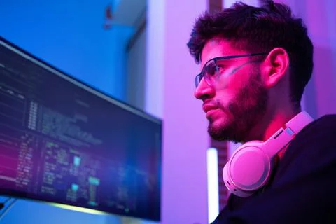 Successful IT developer. Stock Photos