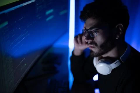 Successful IT developer. 写真素材