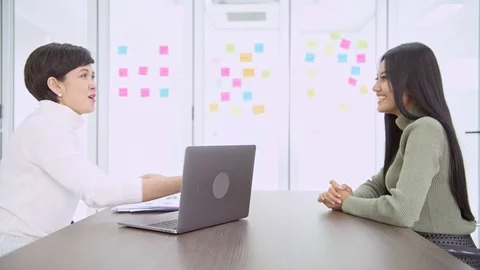 Successful job interview. Stock Footage 92425313