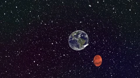 Successful landing of a spacecraft Stock Footage 151145149
