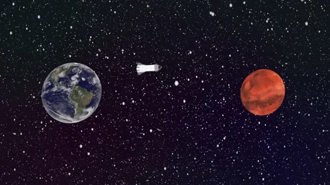 Successful landing of a spacecraft Stock Footage 151145151