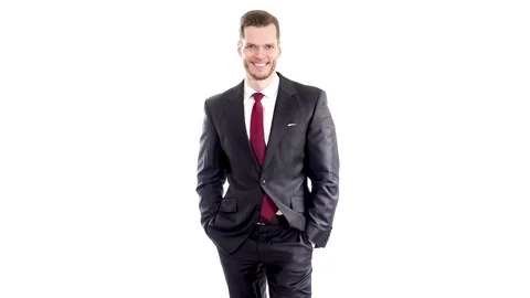 Successful Manager Isolated 4K Stock Footage 84010430