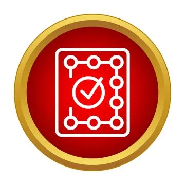 Successful pattern lock access granting secure protection Illustrazione stock