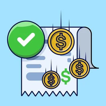 Successful payment concept. Stock Illustration