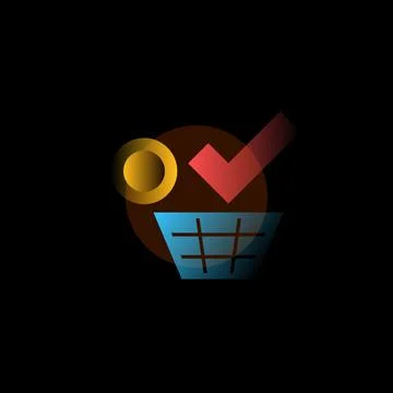 Successful payment. Vector icon in gradient style Stock Illustration