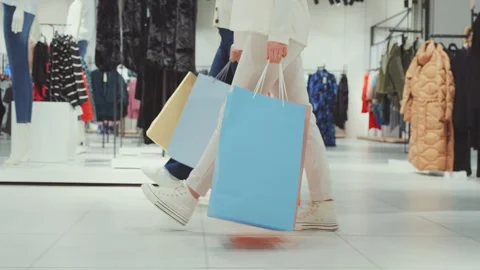 Successful Shopping Spree Stock Footage 274251392