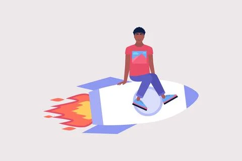 Successful, startup concept Stock Illustration