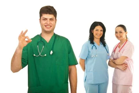Successful team of doctors Stock Photos