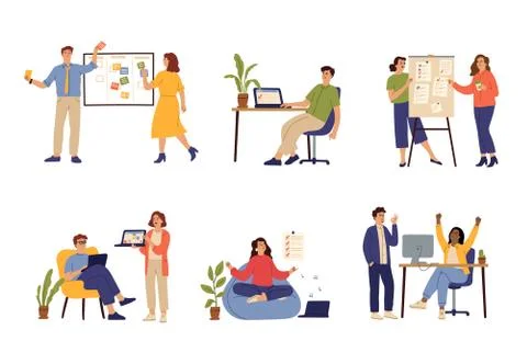 Successful time management. Managers schedule, effective office work organizing 스톡 일러스트