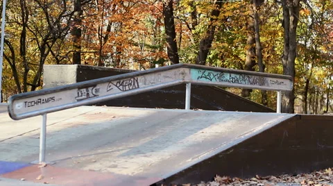 Successful Trick on a Skateboard Stock Footage 42852255