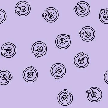 Successful update mark line seamless pattern Stock Illustration
