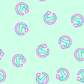 Successful update mark vector seamless pattern Stock Illustration