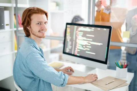 Successful webdesigner 库存照片