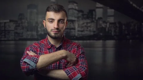 Successful Young Man Looking in Camera 動画素材 70103025