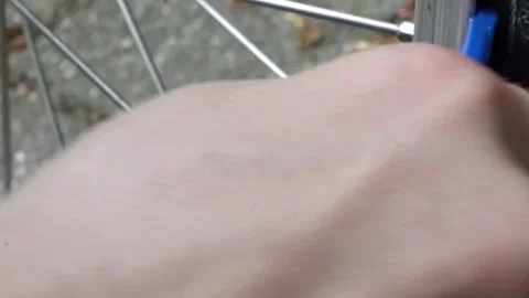 Successfully applying a Tire Lever on a Tire Stock Footage 276423833