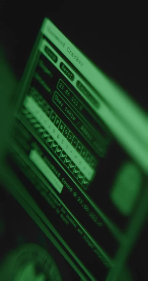 Successfully hacking the password of an account Stock Footage 321755530