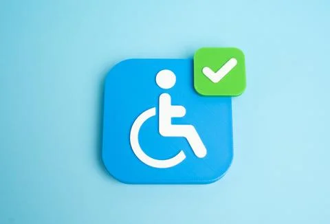 Successfully obtaining disability status. Access to medical services, privi.. Stock Photos