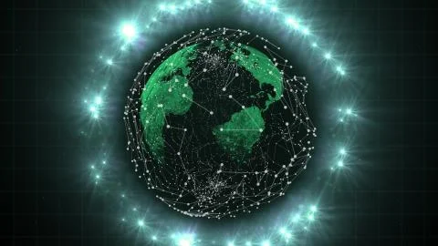 Successive explosion of sparkling particles moving in sequence, glittering all Illustrazione stock