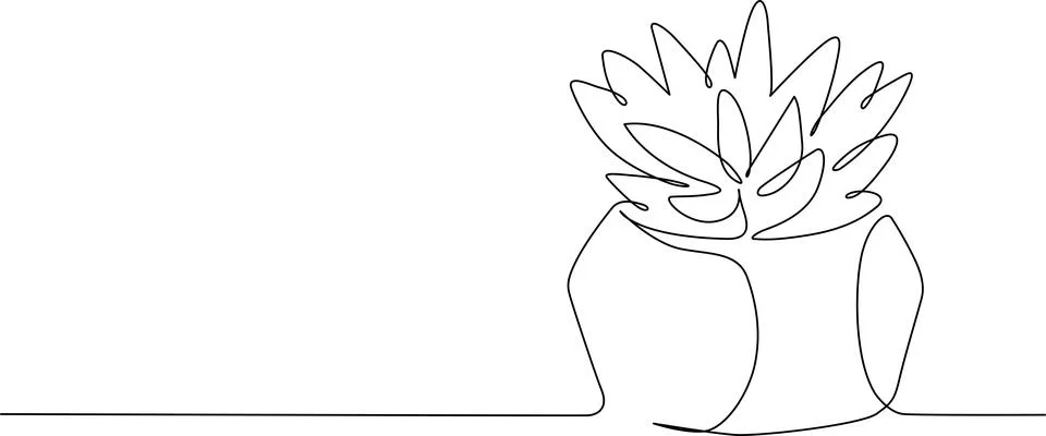 Succulent plant in pot Vector 스톡 일러스트