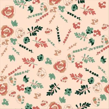 Succulents. Seamless pattern Stock Illustration