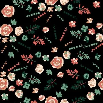 Succulents. Seamless pattern Stock Illustration