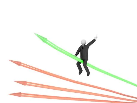 Sucess in business Illustrazione stock