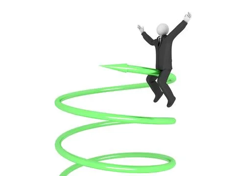 Sucess in business Stock Illustration