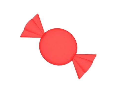 Suck candy with colored paper Stock Illustration