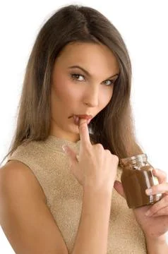 Sucking finger Stock Photos
