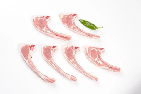 Sucking lamb chops Stock Photos