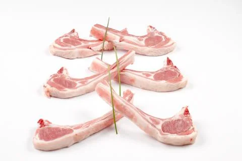 Sucking lamb chops Stock Photos