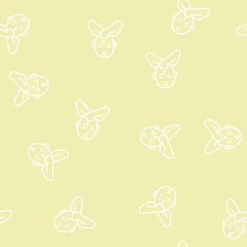 Sucking reflex line seamless pattern Stock Illustration