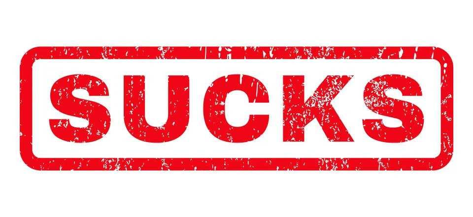 Sucks Rubber Stamp Stock Illustration