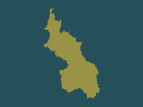 Sucre, Colombia. Solid color shape Stock Illustration