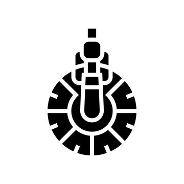 Suction cleaner pool glyph icon vector illustration Stock Illustration