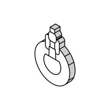 Suction cleaner pool isometric icon vector illustration Stock Illustration