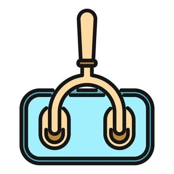 Suction cup lifter tool pulling smartphone screen 스톡 일러스트