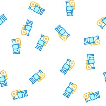 Suction units vector seamless pattern flat Stock Illustration