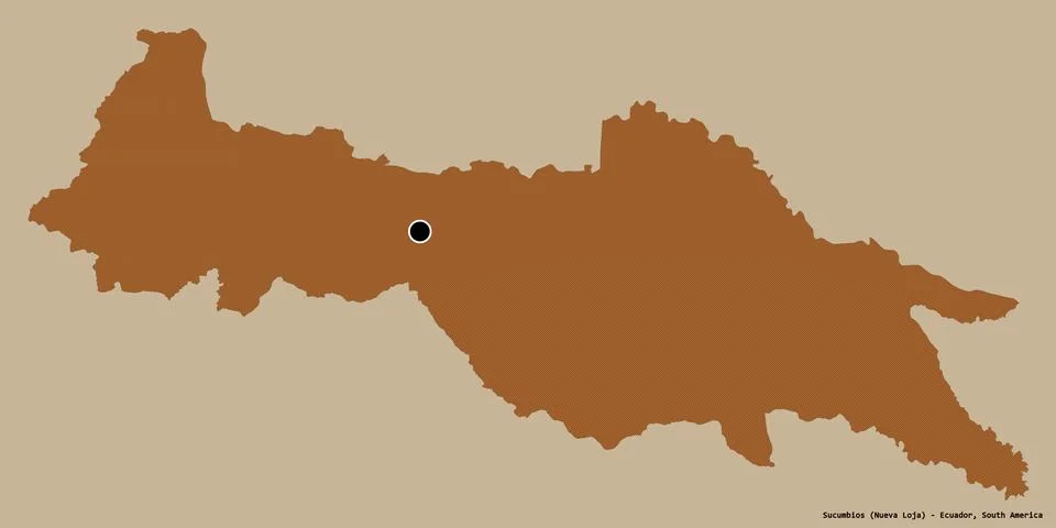 Sucumbios, province of Ecuador, on solid. Pattern Illustrazione stock