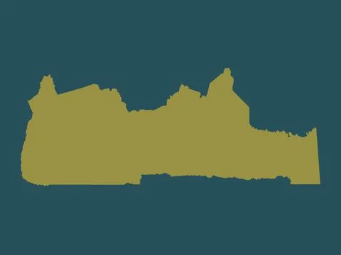 Sud, Cameroon. Solid color shape Stock Illustration