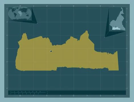 Sud, Cameroon. Solid color shape Stock Illustration