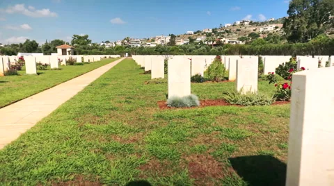 Suda Bay World War II Cemetery in Crete 動画素材 58285805