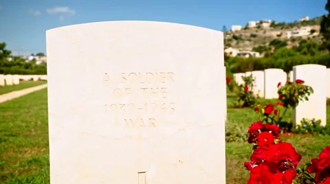 Suda Bay World War II Cemetery in Crete 動画素材 58287779