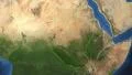 Sudan before 2011. 3d earth in space - zoom in on Sudan outlined on green 4k 4k or 4k+ Resolution