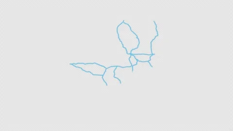 Sudan Country Line Map Self Drawing Animated Overlay, Alpha 4K Видео 340290421