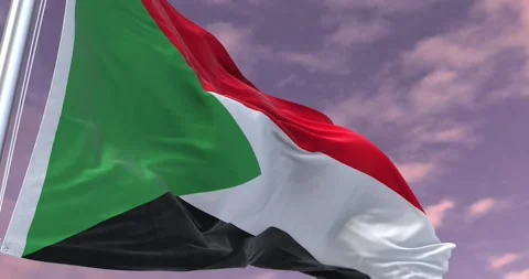 Sudan Flag Animation Minimal Corporate Video Stock Footage 343385663