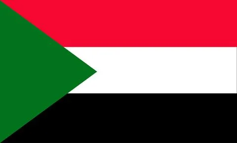 Sudan Flag Design Stock Illustration