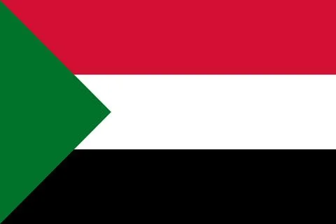 Sudan flag flat vector illustration Stock Illustration
