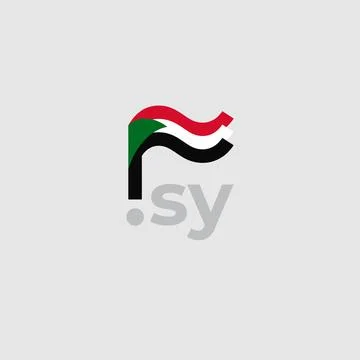 Sudan flag icon. Original simple design of the sudanese flag, map marker. Design Stock Illustration